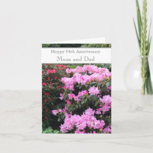 54th Wedding Anniversary  Card