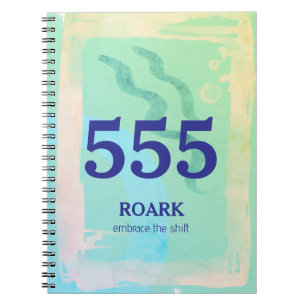555 Angel Number Transformation Affirmation Notebook