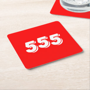 555 SQUARE PAPER COASTER