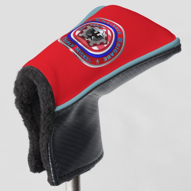 555th Engineer Brigade “Triple Nickel” Golf Head Cover (3/4 Front)