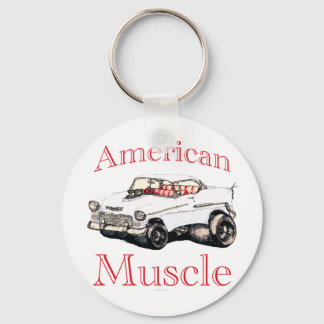 55 chevy American Muscle Keychain