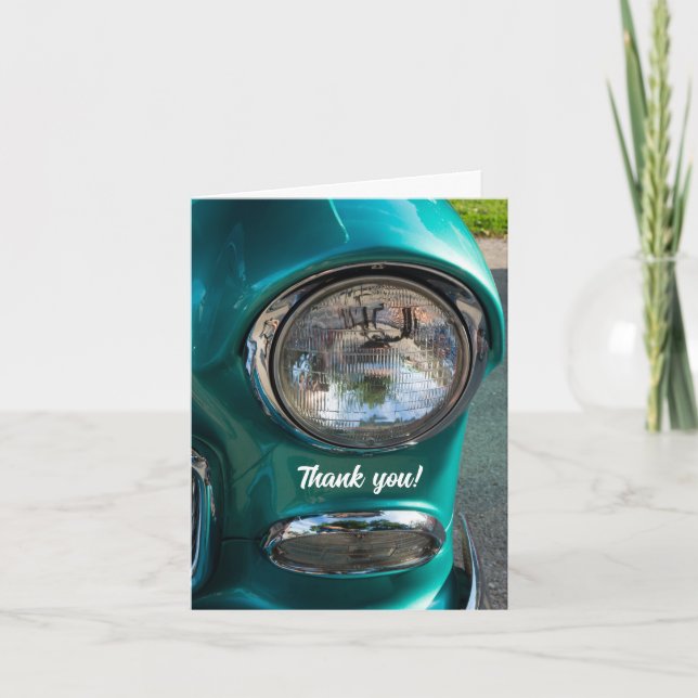 55 Chevy Headlight Thank You Card (Front)