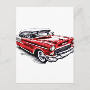 55 Chevy Postcard
