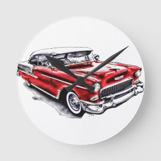 55 Chevy Round Clock