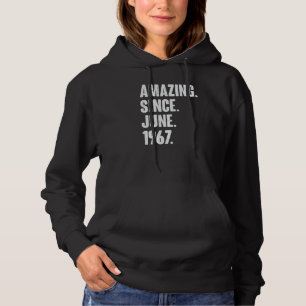 55 Year Old 55th Birthday Amazing Since June 196 Hoodie