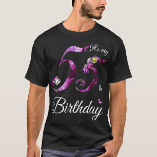 55 Year Old  Floral 1967 It's My 55th Birthday Gif T-Shirt
