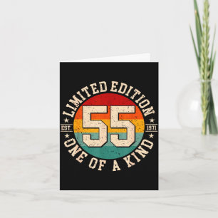 55 year old vintage 1971 limited edition 55th card
