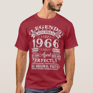 55 Years Old Gifts Legend Were Born In 1966 55th T-Shirt