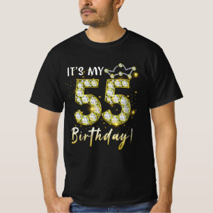 55 years old It_s my Birthday 55th Birthday Diamon T-Shirt