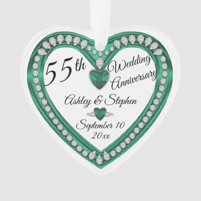 55e anniversaire du Mariage Alexandrite Diamond (devant)