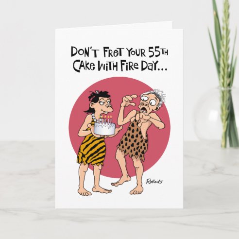 Funny 55th Birthday Cards | Zazzle CA