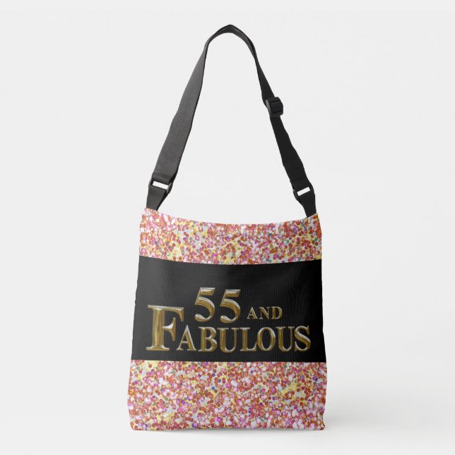 55th  Birthday  Crossbody Bag (Front)