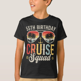55TH Birthday Cruise Squad Family Matching Boy T-Shirt