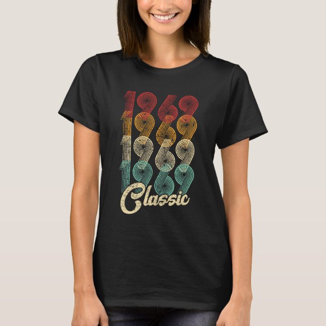 55th Birthday Gift Classic 1969 55 Years Old T-Shirt (Front)