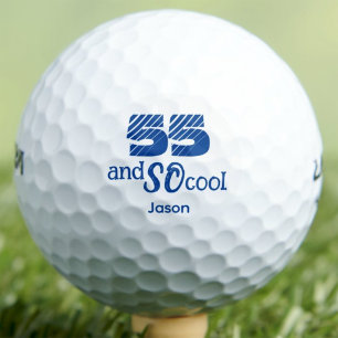 55th Birthday Golfer Gift for Brother - 55 So Cool Golf Balls