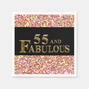 55th Birthday Napkin