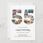 55th Birthday Number 55 Custom Photo Collage Invitation<br><div class="desc">Mark fifty five years of wonderful memories and adventures with this captivating 55th Birthday Number Photo Collage. This customizable template is the perfect blend of creativity and sentiment, allowing you to create a truly memorable gift for your loved one's special day. Capture the essence of incredible years in a single...</div>