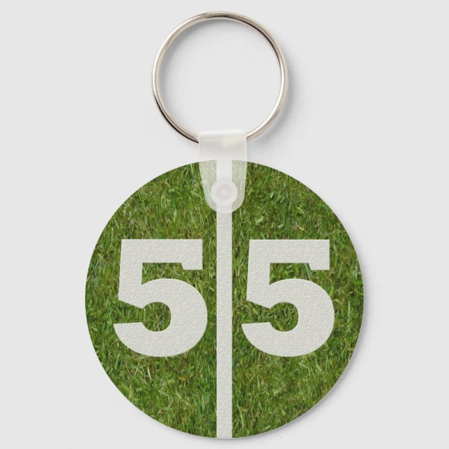 55th Birthday Party Favour Keychain (Front)