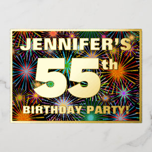 55th Birthday Party — Fun, Colourful Fireworks Loo