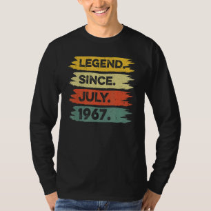 55th Birthday Retro Vintage Legend Since July 1967 T-Shirt