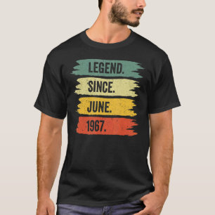 55th Birthday Retro Vintage Legends Were Born In J T-Shirt