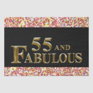 55th Birthday Tissue Paper
