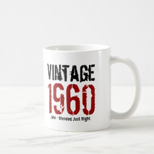 55th Birthday Vintage 1960 or Any Year V01K1 Coffee Mug