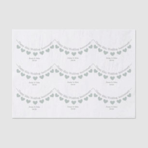 55th Emerald Wedding Anniversary tissue paper