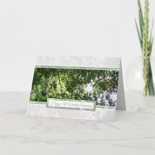 55th Emerald Wedding Anniversary woodland card