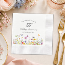 55th Emerald Wildflowers Wedding Anniversary