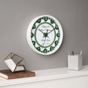 55th Wedding Anniversary Clock