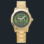 55th Wedding ANNIVERSARY EMERALD Watch<br><div class="desc">A design to celebrate your FIFTY FIFTH year of marriage. EMERALD is the traditional gift for this occasion. The text reads EMERALD 55 year anniversary. A romantic design to celebrate your 55th year of marriage. If you would like any help customizing this design please contact me, there is an ask...</div>