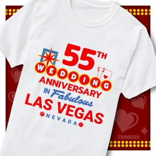 55th Wedding Anniversary Fabulous Las Vegas Couple T-Shirt