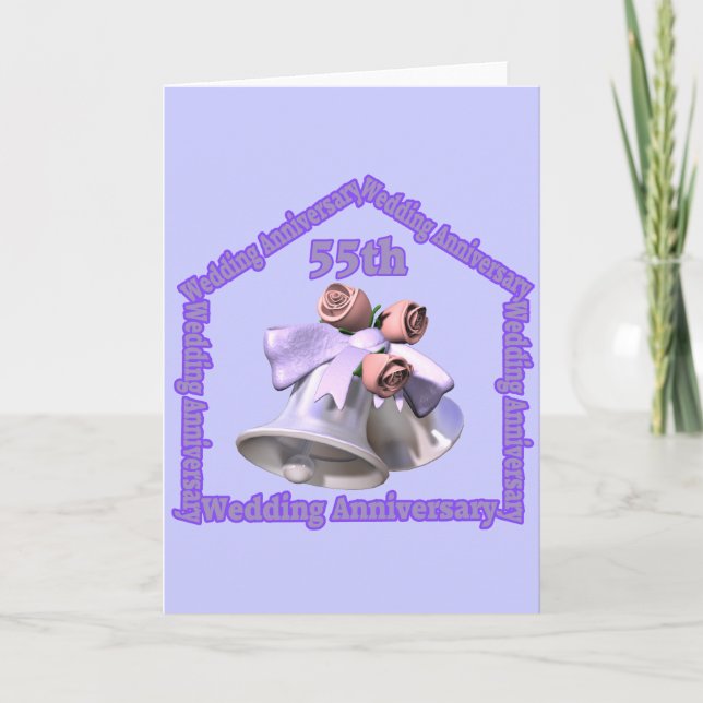 55th Wedding Anniversary Gifts Card (Front)