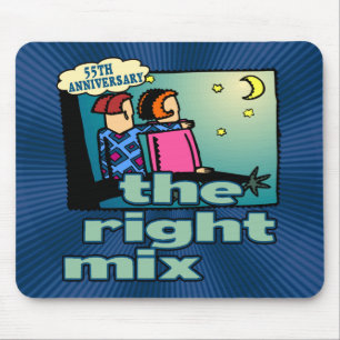 55th Wedding Anniversary Gifts Mouse Pad