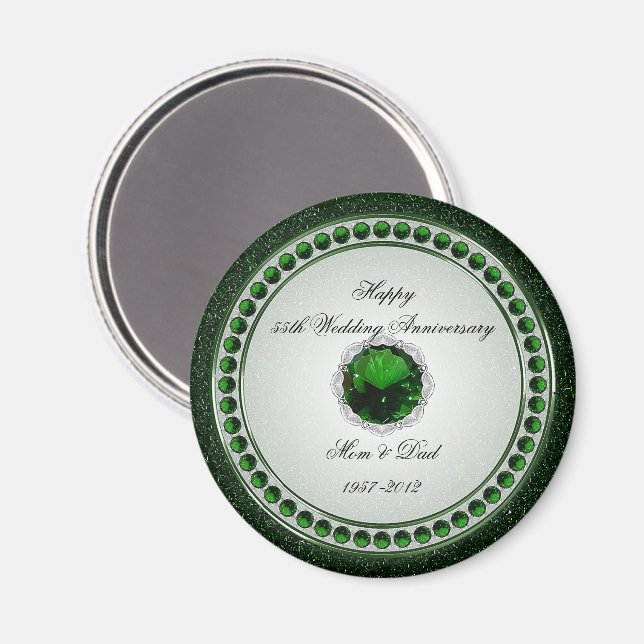 55th Wedding Anniversary Magnet (Front/Back)