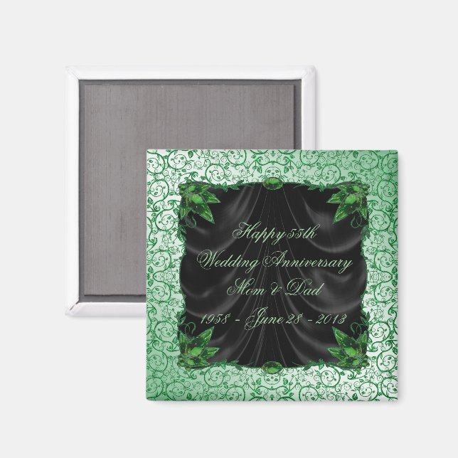 55th Wedding Anniversary Magnet (Front/Back)