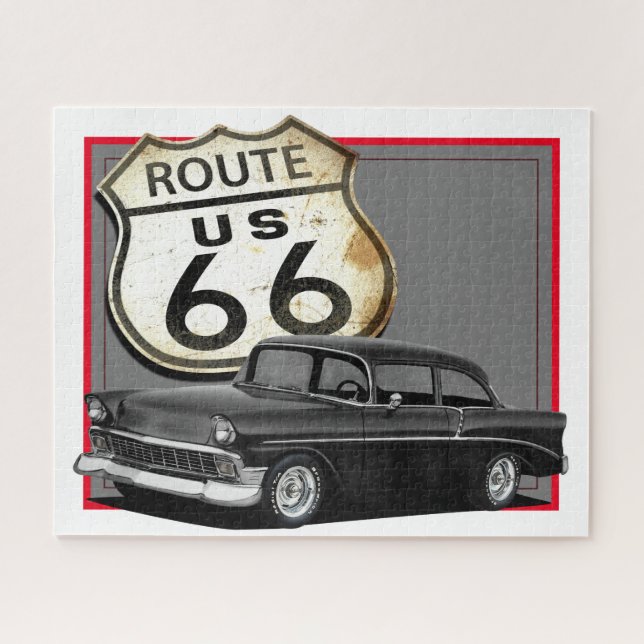 56 Bel Air Route 66 Jigsaw Puzzle (Horizontal)