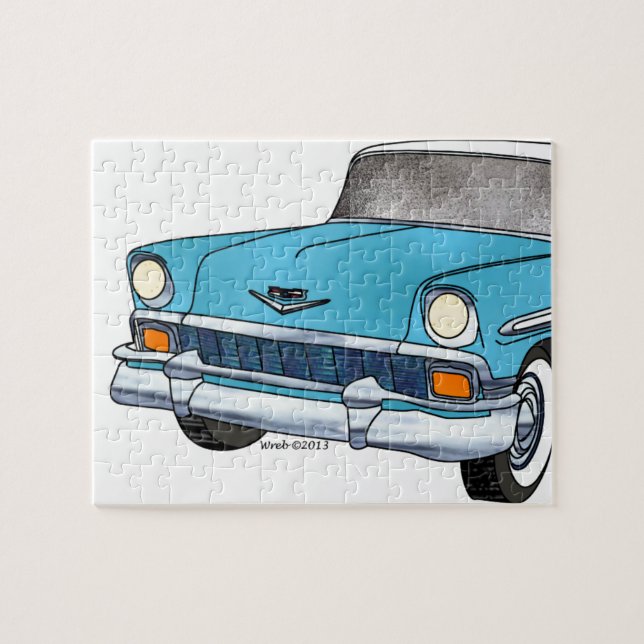 56 Chevrolet Belair Jigsaw Puzzle (Horizontal)