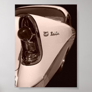 56 chevy antique style  poster