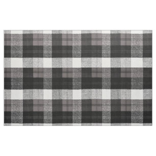 56" Inch Wide Cotton Fabric Xmas Baffalo Plaid Bla