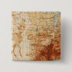 56 Proportion Negro population 2 Inch Square Button