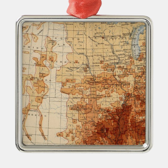 56 Proportion Negro population Metal Ornament (Front)