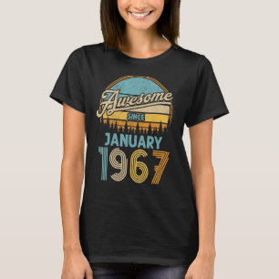 56 Year Old Awesome Since January 1967 56th Birth T-Shirt