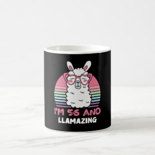 56 Year Old Bday Llamazing 56th Birthday Llama Coffee Mug