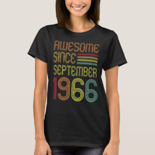 56 Years Old 56th Birthday Awesome Since Septembe T-Shirt