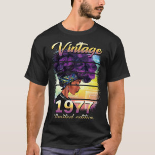 56 Years Old 56th Birthday Black Women Awesome 19 T-Shirt