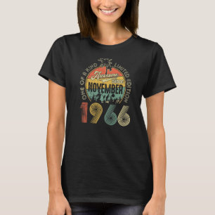 56 Years Old Awesome Since November 1966 56th Bir T-Shirt