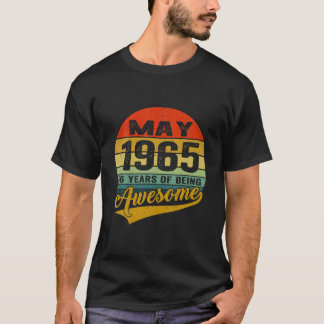 56Th Birthday Decorations May 1965 Men Women 56 Ye T-Shirt