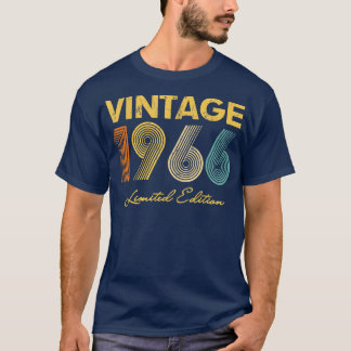 56Th Birthday Gift Idea Vintage 1966  Men Women  T-Shirt